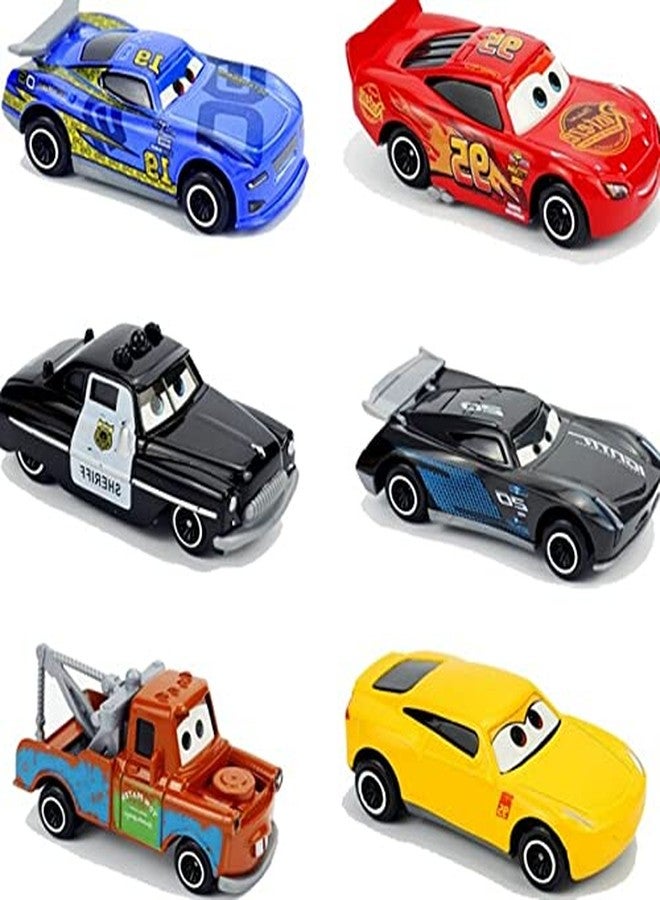 AUTHFORT Set of 6 Pixar Car 3 Lightning McQueen Jackson Storm Mack Uncle Truck 1:64 Diecast Metal Car Model Toy Boy Christmas (Multicolor) - Image 3